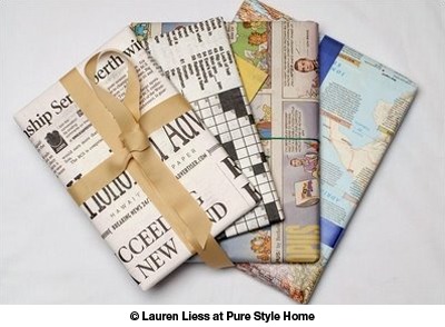 Newspaper Gift Wrap