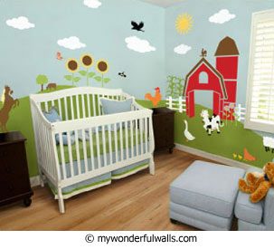 Tips on Decorating Children`s Rooms — Stencils for Spring Design