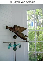 porch design with weathervane